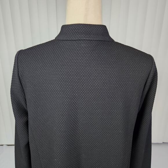 Apt. 9 Open-Front Oversized Long Jacket Notch Collar Black Women's Size Medium - Picture 5 of 12